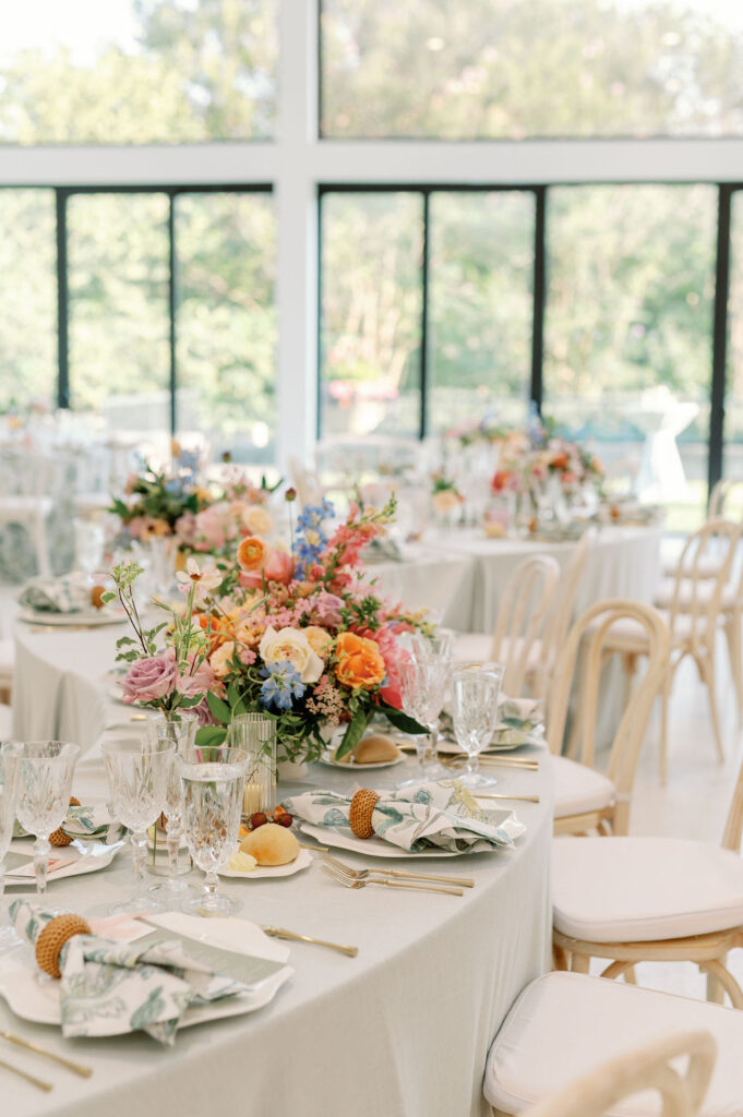 cheekwood nashville wedding W Events pastel colors